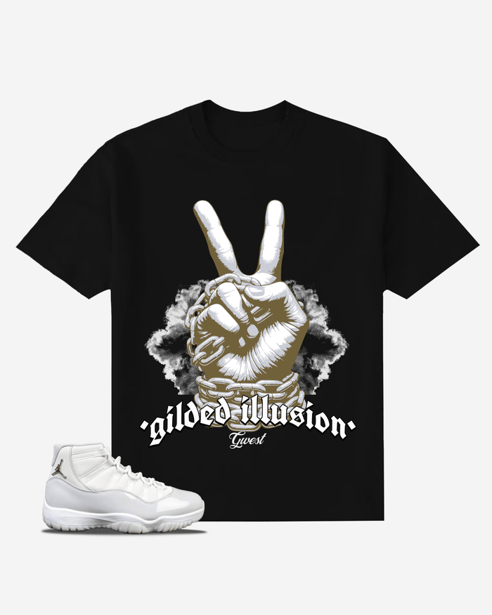 G West Gilded Illusion Oversized T-Shirt Mens