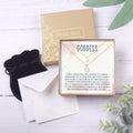 Goddess Sun and Moon Pendants Necklace Set