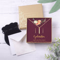 Godmother Gold Bar Earring Threader and Necklace Jewelry Set