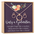 Godmother Linked Circles Earring and Necklace Jewelry Set