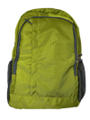 Green polyester backpack