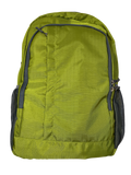 Green polyester backpack