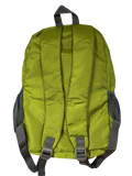 Green polyester backpack