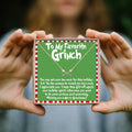Grinch Christmas Double Intersecting Arrows Necklace
