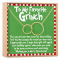Grinch Christmas Interlocking Circles Necklace