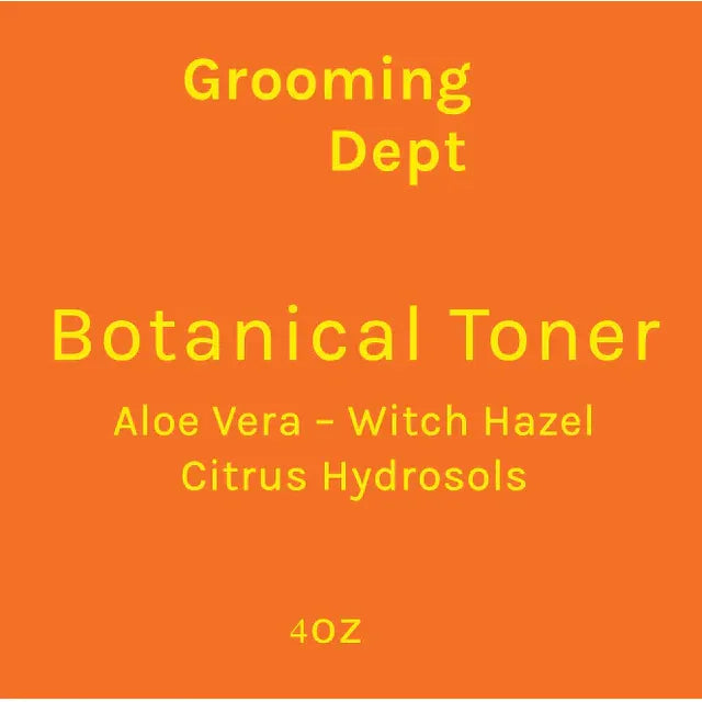 Grooming Dept Citrus Hydrosols Botanical Toner 4 Oz