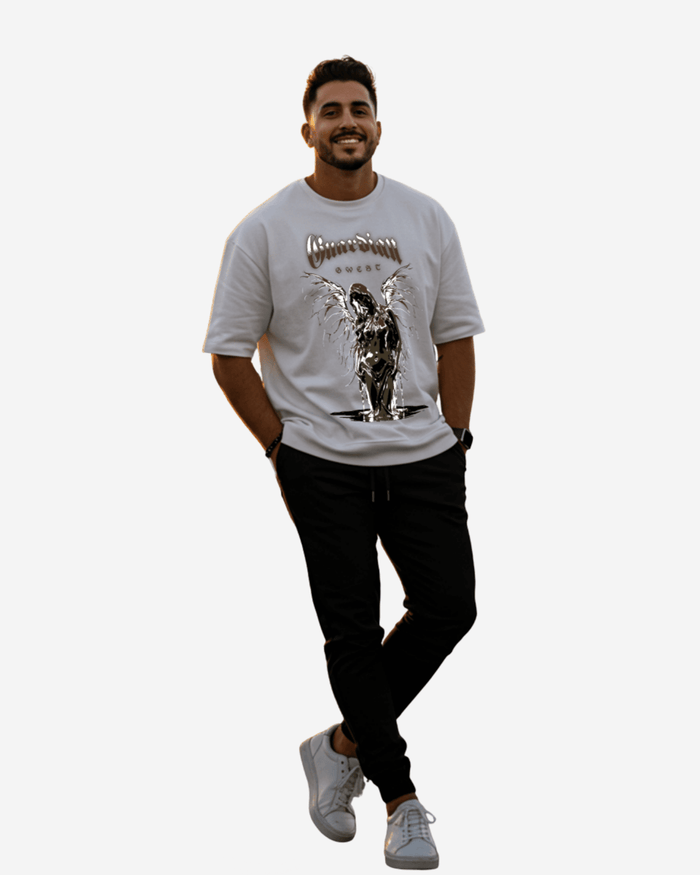 G West Guardian Angel Oversized T-Shirt Mens