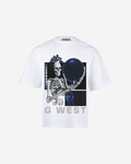 G WEST T-Shirt Flaming Fate Oversized Mens