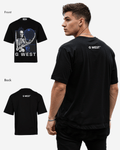 G WEST T-Shirt Flaming Fate Oversized Mens
