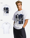 G WEST T-Shirt Flaming Fate Oversized Mens