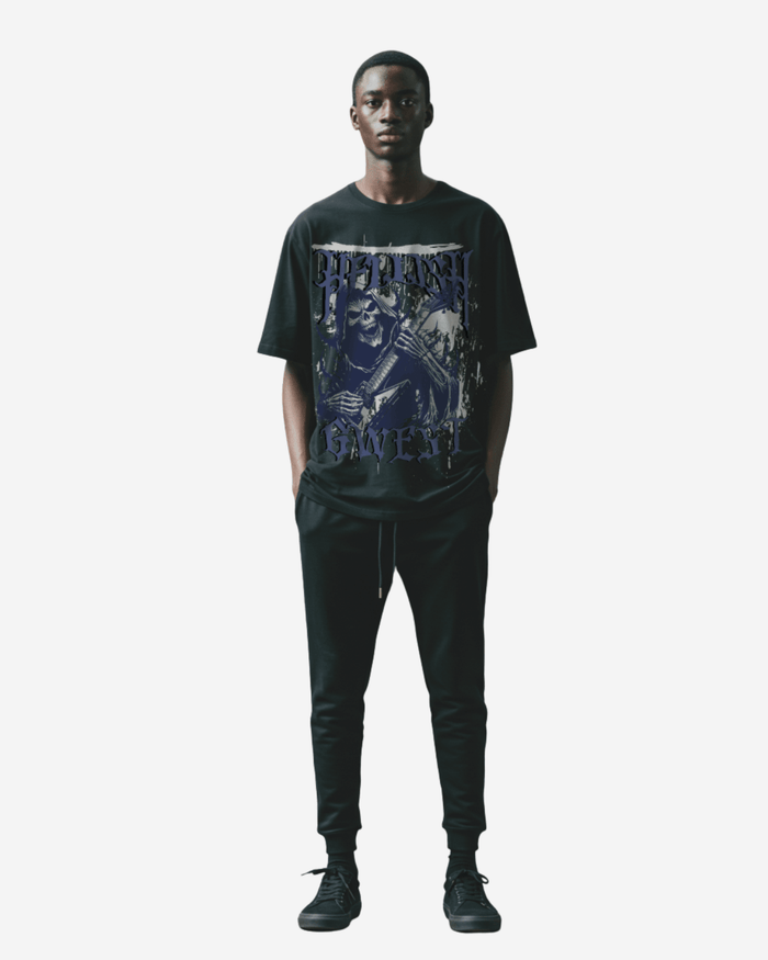 G West Hellish Chords Oversized T-Shirt Mens