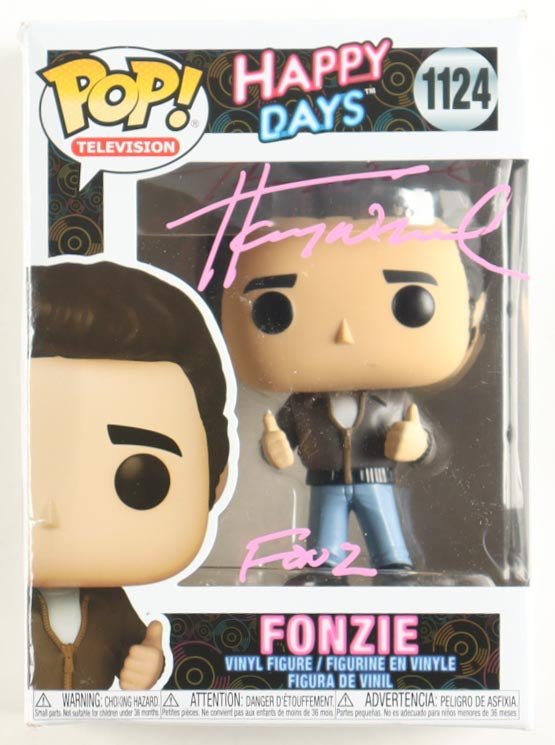 Henry Winkler Autographed Happy Days Fonzie Funko Pop Beckett Authenticated
