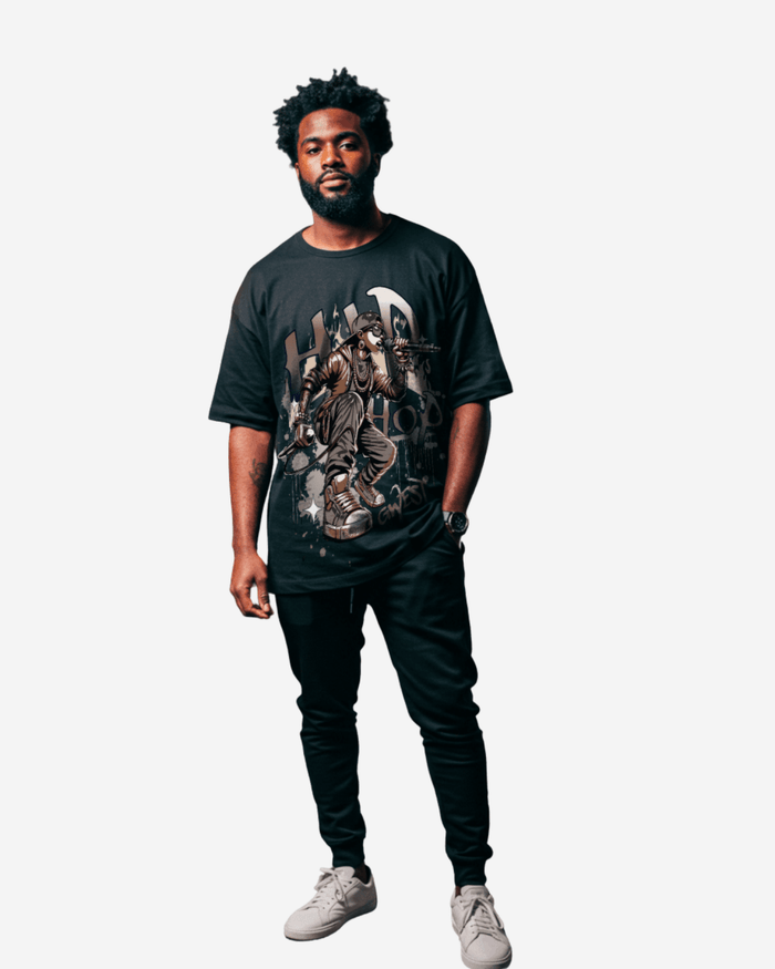 G West Hip Hop Music Oversized T-Shirt Mens