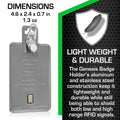 All Metal Magnetic Badge Holder - RFID Secure Badge Holder Genesis™ with BloxProx™