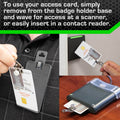 All Metal Magnetic Badge Holder - RFID Secure Badge Holder Genesis™ with BloxProx™