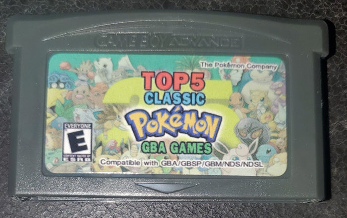 Pokemon 5 in 1 GBA Video Game Cartridge Game Boy Advance