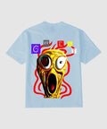 G West Mens Oversized Premium T Shirt Scary Face : Gwgtl7003 - 2 Colors