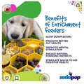 Honeycomb eBowl Deep Slow Feeder Dog Bowl for Enrichment | USA Made