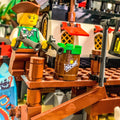 Stud Lemon Lime Soda Barrel / Keg made using LEGO parts