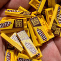 M&N's (Peanut) Candy (King Size) 1x3 Tile made using LEGO part