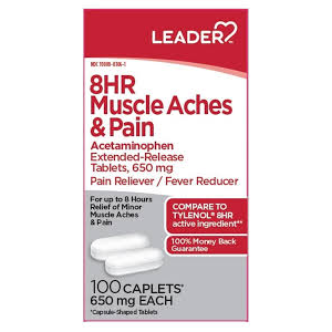 LDR® 8-Hour Muscle Ache & Pain Relief – 650 mg (100 Caplets)