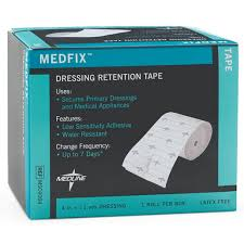Medline MedFix™ Retention Tape – 4 in 11 yd (Latex-Free)