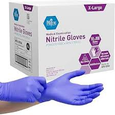 Leader™ Nitrile Exam Gloves – Large, Powder-Free (100 ct.)