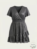 Michael Michael Kors Ruffled Faux-Wrap Dress
