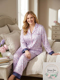 Charter Club Women's Satin  Notch-Collar Pajama Top