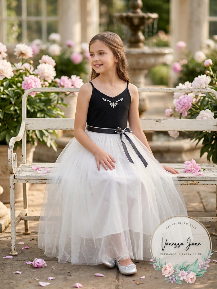 Pink & Violet Girls V-neck Ballerina Dress, Size 12