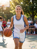 Intensity Womens Flat Back Mesh Basketball Jersey