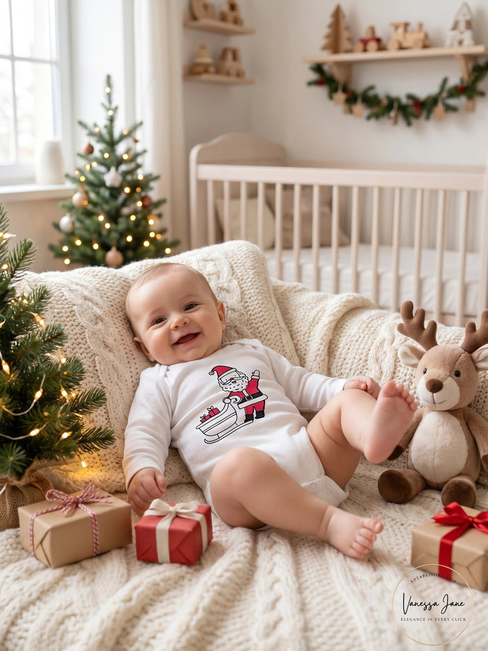Carter's Infant Bodysuit Santa, Infant/3Months
