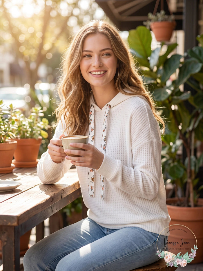 Ultra Flirt Juniors Waffle-Knit Hoodie