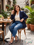 I.N.C. Plus Size Embellished Distressed Skinny Jeans