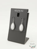 Alfani Women's Silver-Tone Stone Teardrop Drop Earrings