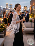 I.n.c. Lurex Metallic Net Evening Wrap