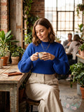 I.N.C. Volume-Sleeve Ribbed Sweater