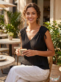 Alfani Pleated Ruched Top