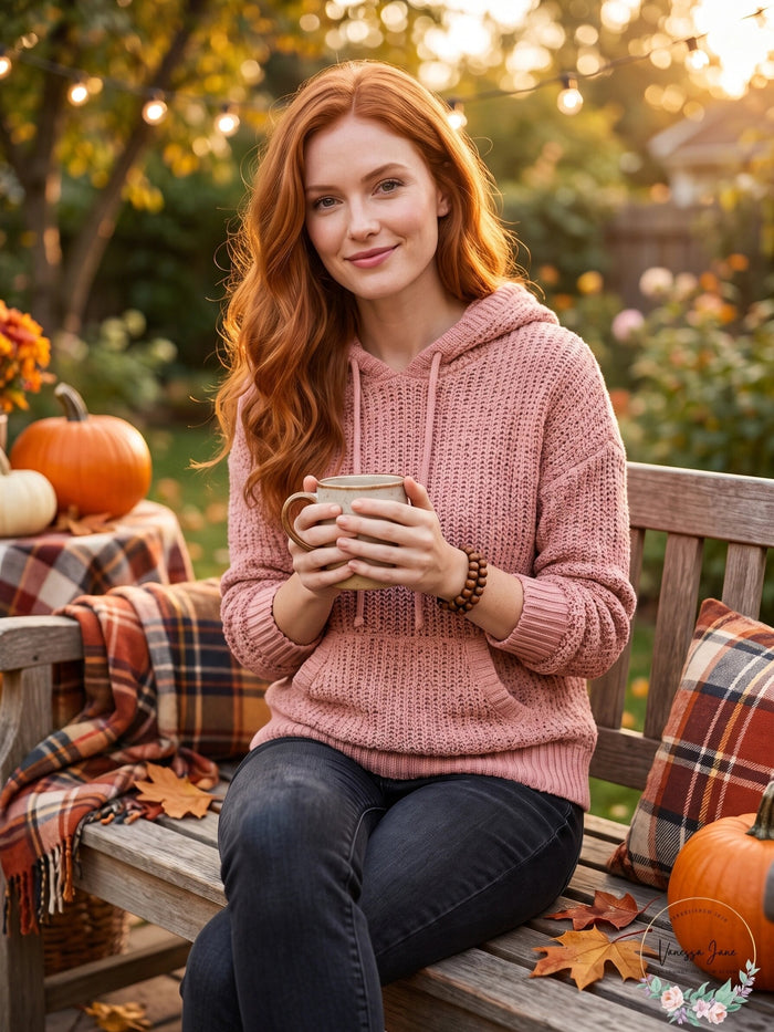 Hooked up by Iot Juniors Popcorn-Knit Hoodie
