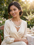International Concepts Gold-Tone Petal Shaky Statement Necklace