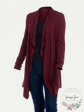 Karen Kane Womens Drape Front Cardigan Sweater, Size Medium