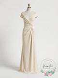 Lauren Ralph Lauren Jersey Off-the-Shoulder Gown, Size 2
