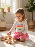 First Impressions Girls Print Cotton Peplum T-Shirt