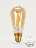 4 Pack Globe Lighting 60-Watt Equivalent ST19 Vintage Edison LED Light Bulb