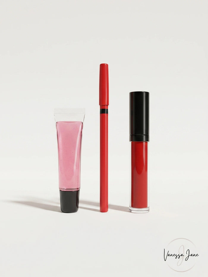 Color Riot 3 Piece Lip Kit, Red Lip Color