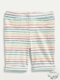 Epic Threads Toddler Girls Rainbow Striped Bermuda Shorts, Size 2T