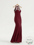 Say Yes to the Prom Juniors Embellished Halter Gown
