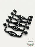 Lot of 7 Liberty Hardware PN0527 Forged Iron II 3-3/4 Inch Birdcage