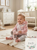 First Impressions Baby Girls 2-Pc. Minky Hoodie and Pants Set