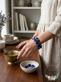 Style and Co Two Piece Set Shell and Bead Stretch Bracelets, Blue